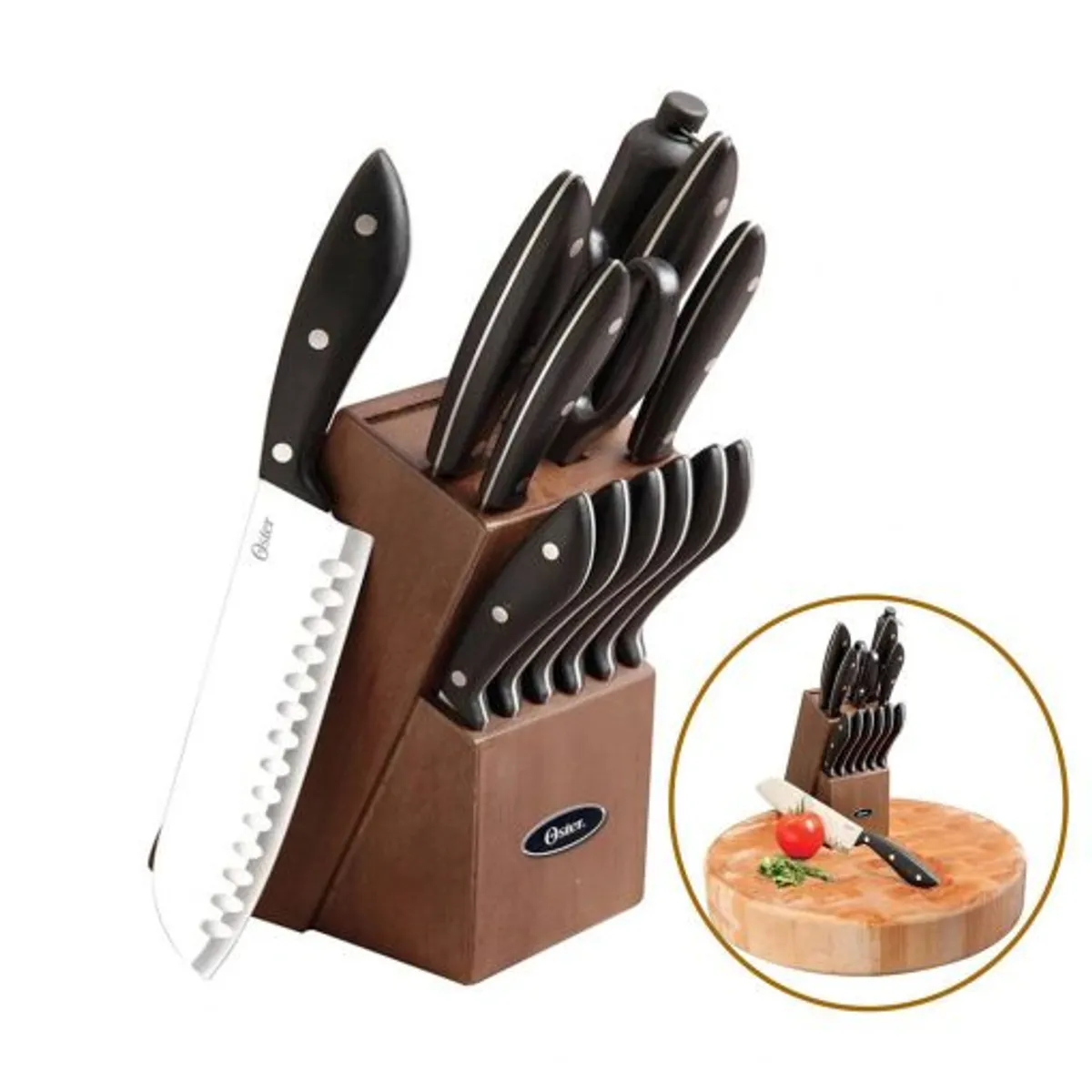 OSTER - Set de Cuchillos Oster® 14 Pzs Huxford Acero Inoxidable 60772 14