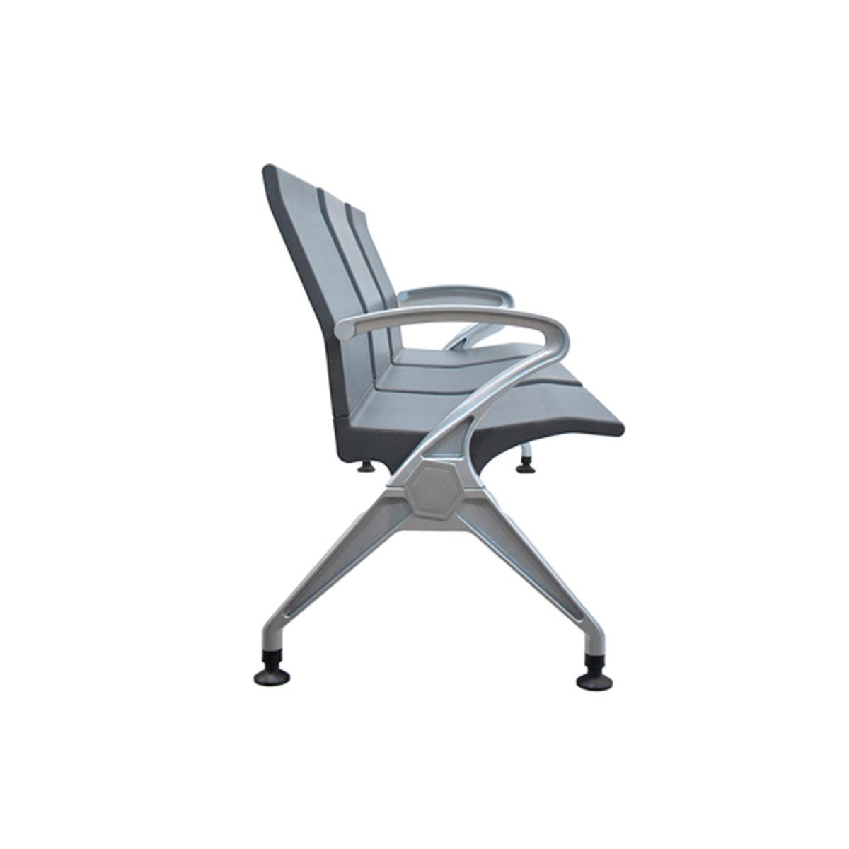 OFIDEAS - Banqueta de Espera - Tandem Zafiro 3 Asientos Color Gris Ofideas