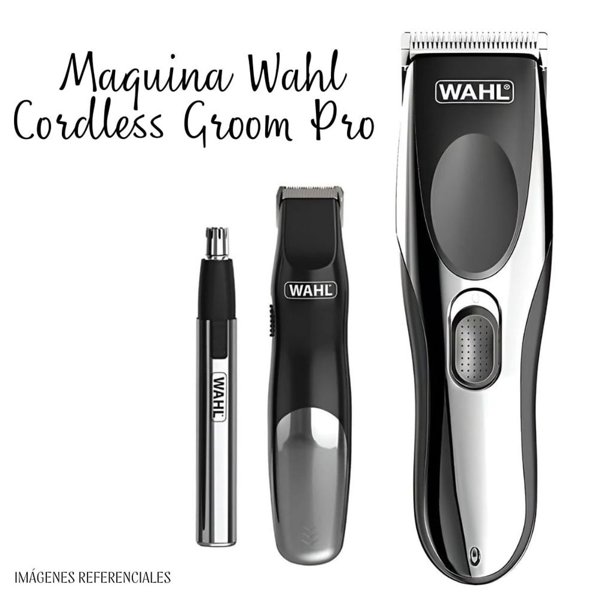 WAHL - Máquina Wahl Inalámbrica Cordless Groom Pro 23 Piezas