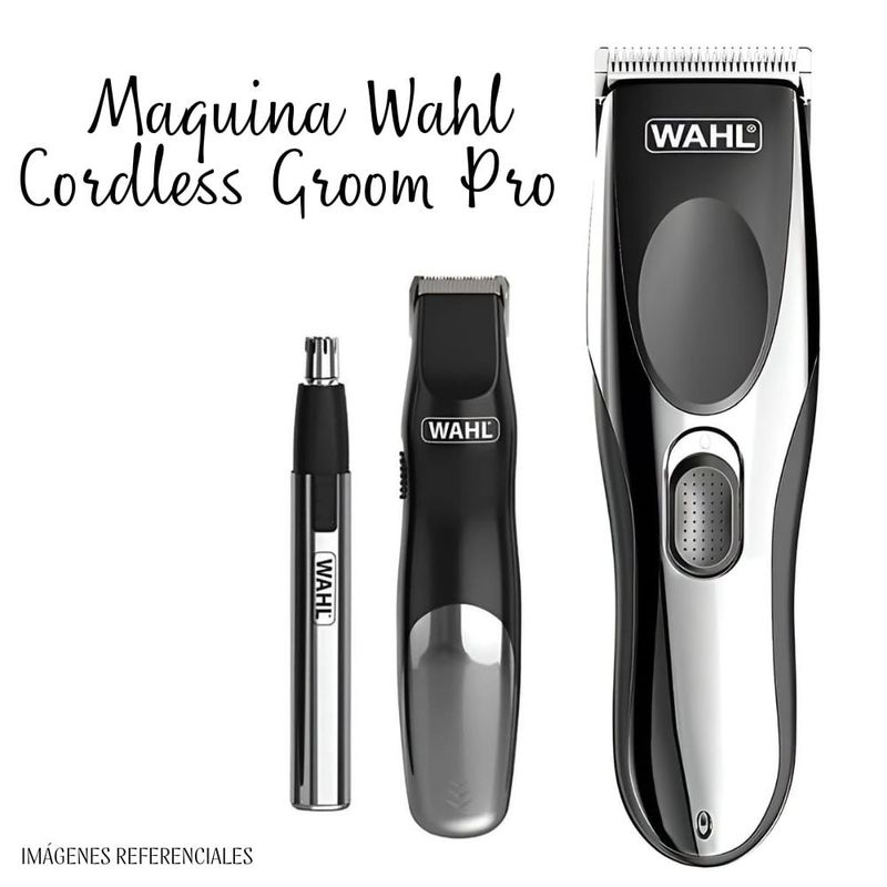 WAHL - Máquina Wahl Inalámbrica Cordless Groom Pro 23 Piezas