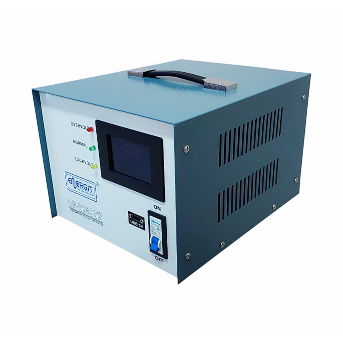 ENERGIT - ESTABILIZADOR SERVOMOTOR 2000W 2KVA 220V DIGITAL - ENERGIT