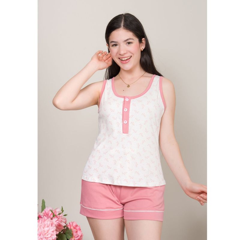 SOÑALIERE - Pijama Mujer BvdShort Alg Pima