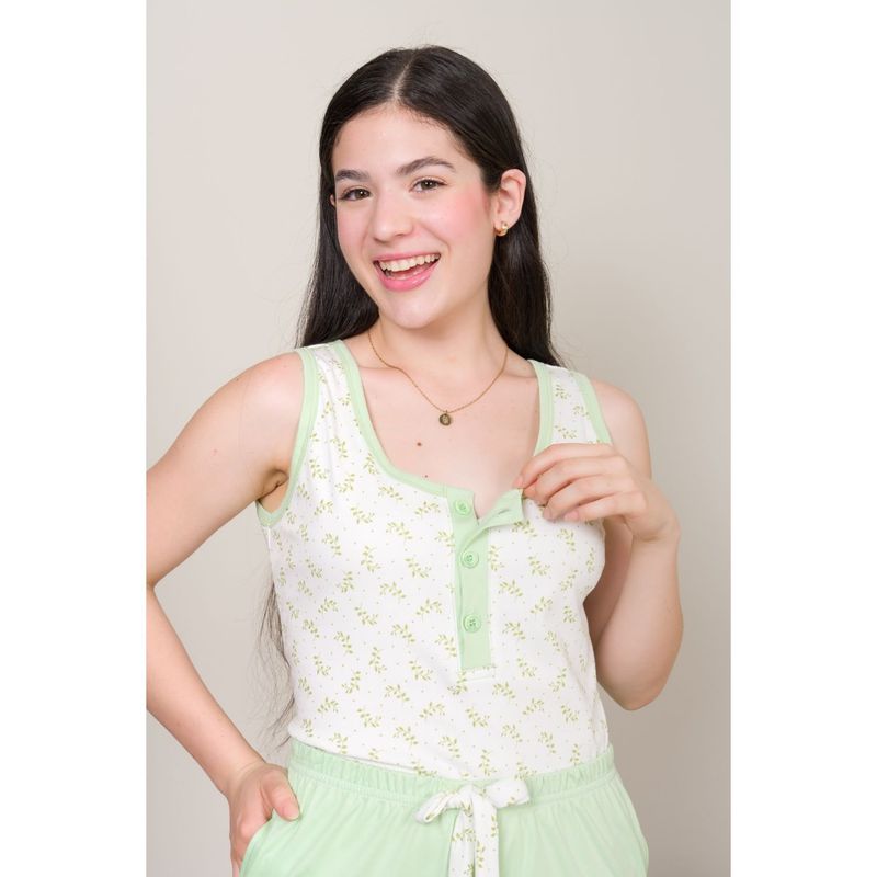 SOÑALIERE - Pijama Mujer BvdShort Alg Pima