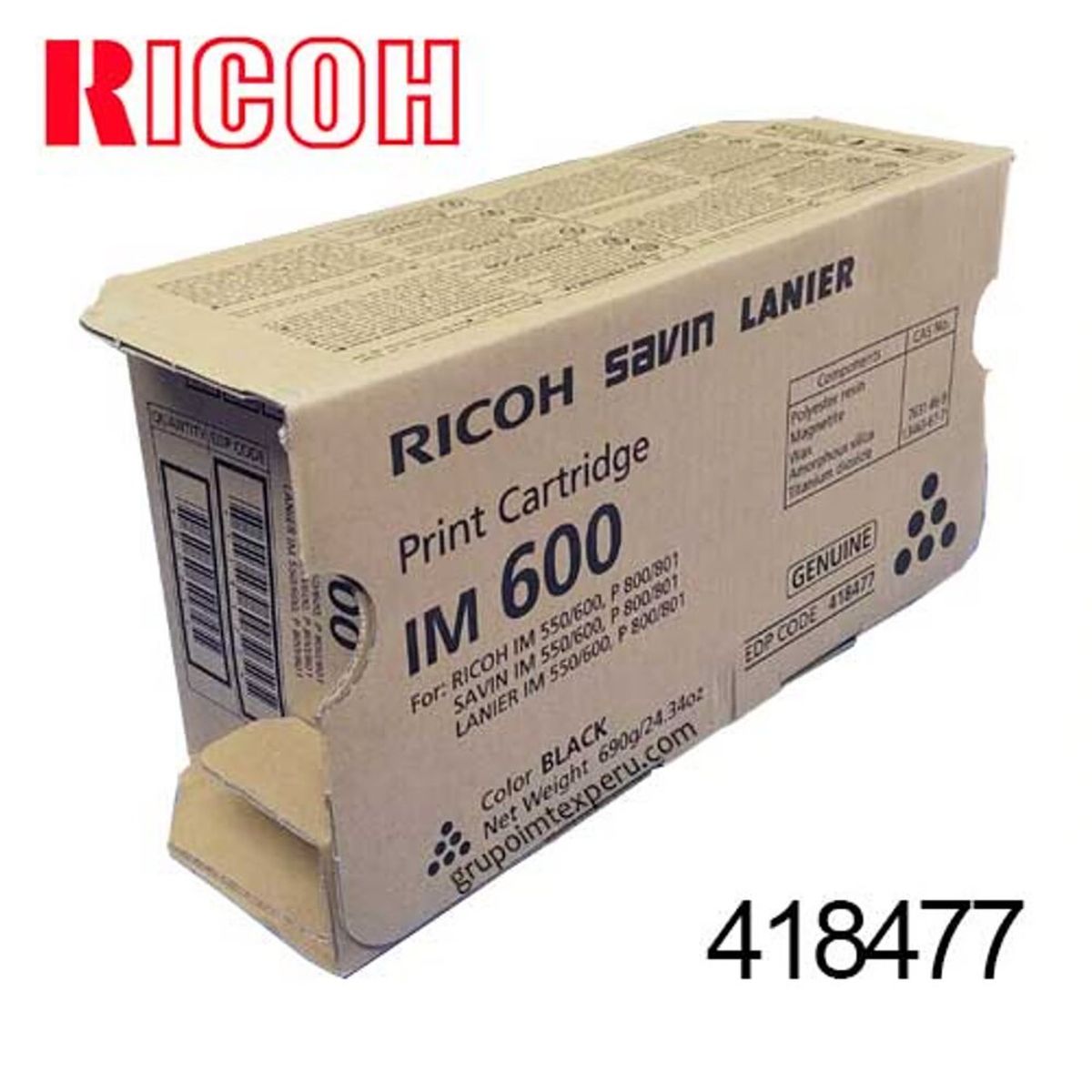 RICOH - TONER RICOH IM600 418477 NEGRO