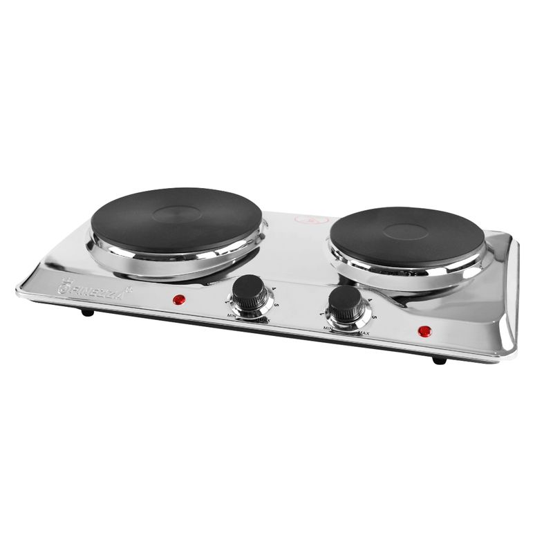 FINEZZA - Cocina Eléctrica 2 Hornillas FZ-204D4CH