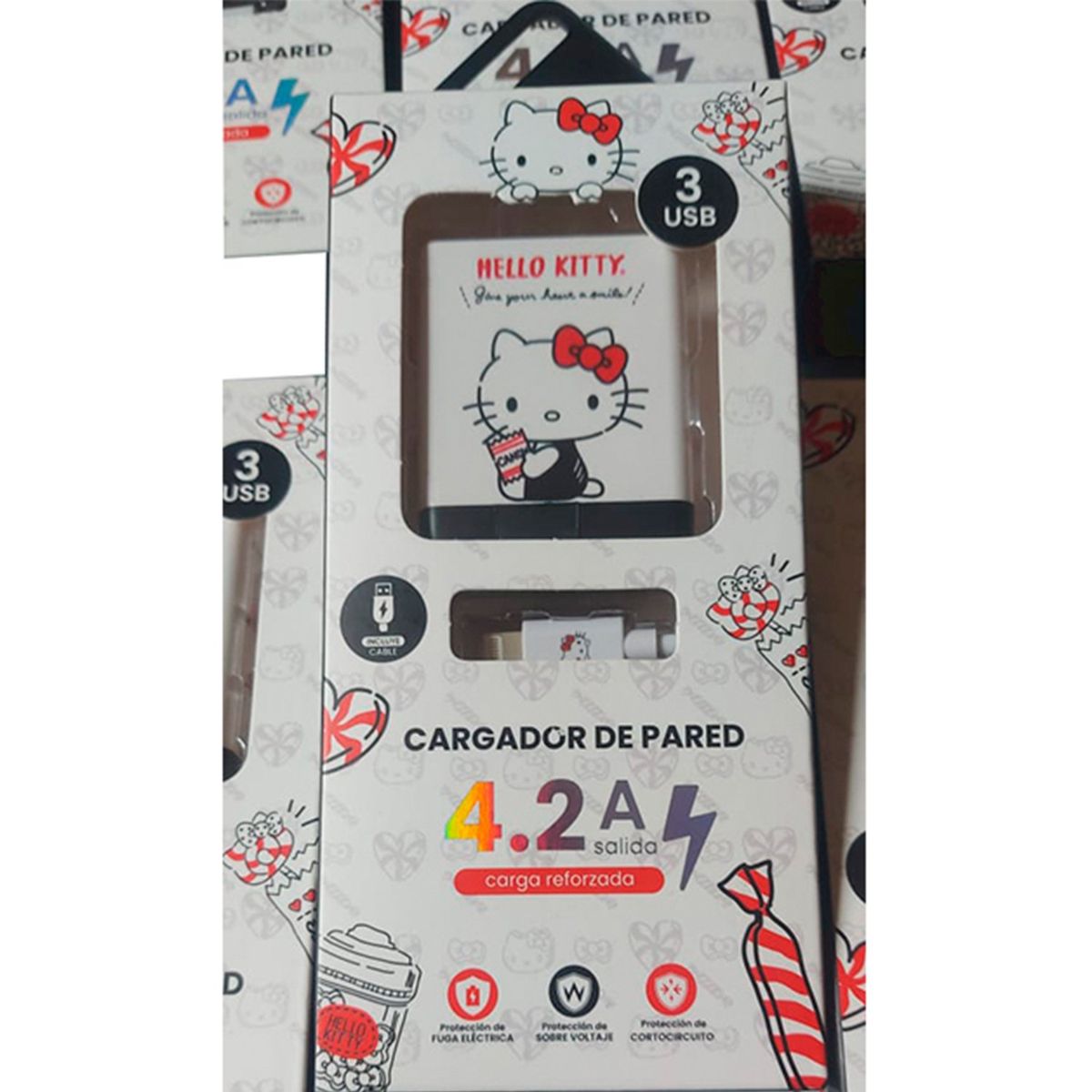 GENERICO - Cargador de Pared de 4,2 A Carga Rápida y cable de datos