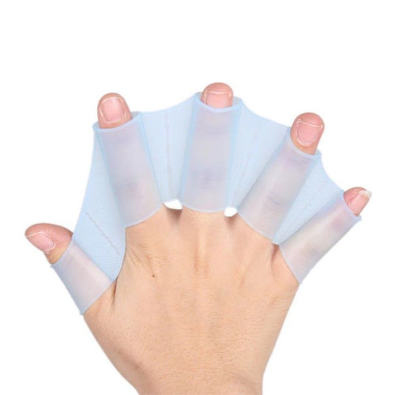 GENERICO - ALETAS PARA NATACION DE SILICONA ALETAS DE DEDO MUY UTIL TALLA S