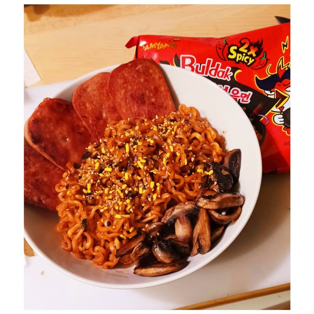 GENERICO - Pack 4u Fideos Ramen Buldak Sabor Pollo Doble Picante 140gr