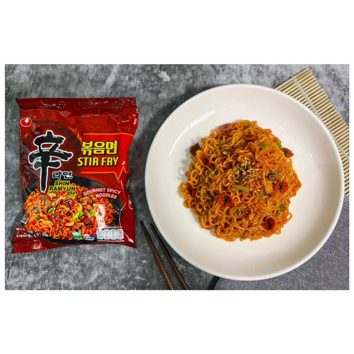 GENERICO - Pack 4u Fideos Ramen Sabor Picante 131gr Nong Shim
