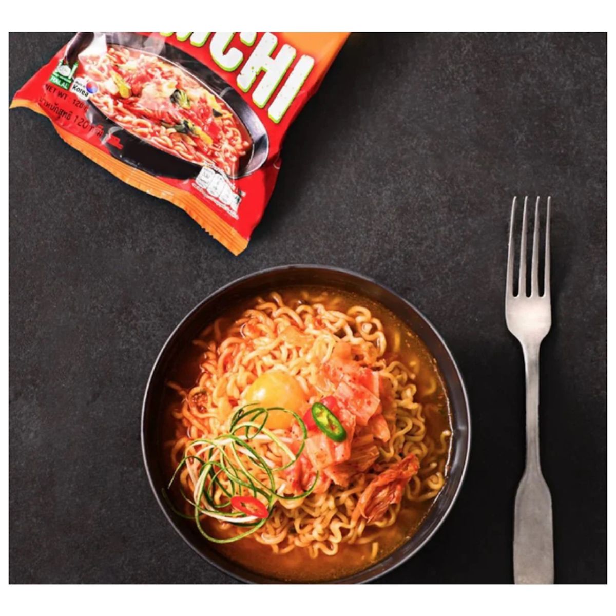 GENERICO - Pack 4u Fideos Ramen Sabor Kimchi 120gr Nong Shim