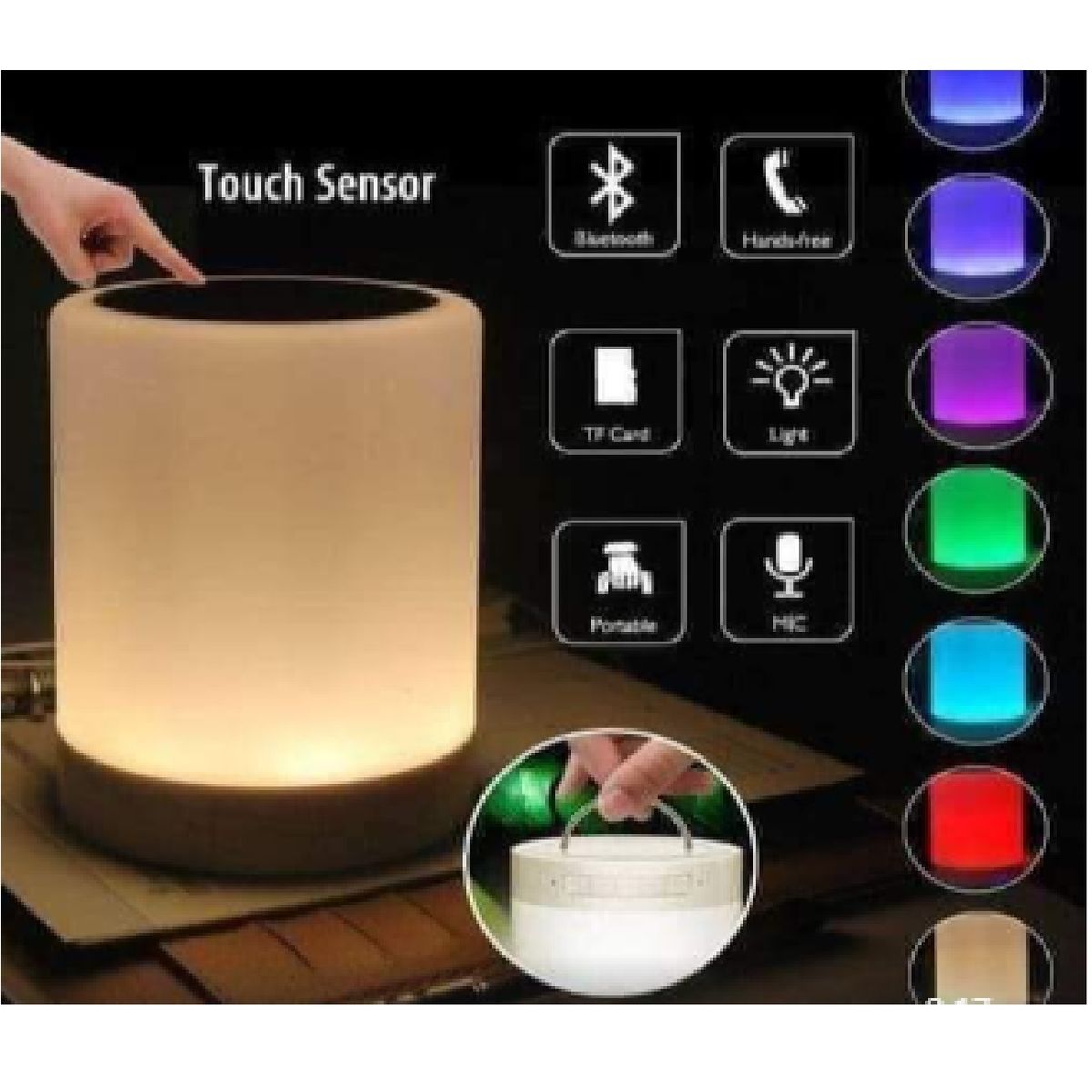 GENERICO - LAMPARA  PARLANTE TOUCH