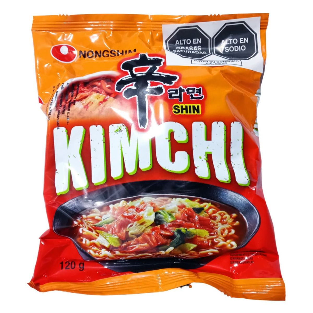 GENERICO - Pack Fideos Ramen Ramyun 3u Shin Kimchi Queso y Picante