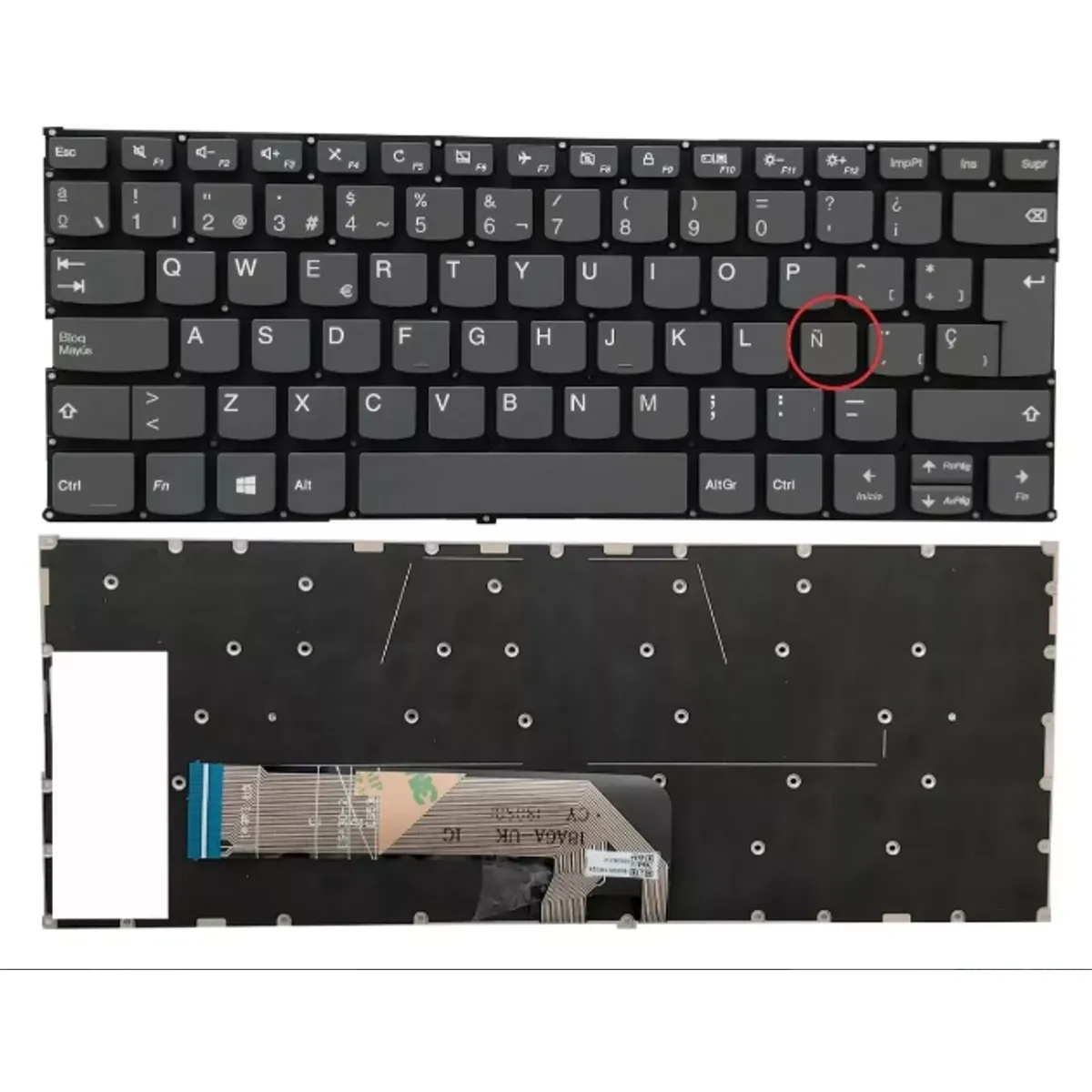 DISEÑO ORIGINAL - Teclado Para Lenovo Yoga 530-14 530-14arr 530-14ikb Iluminado