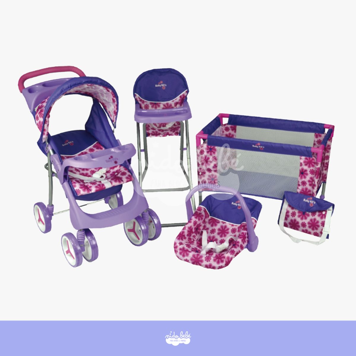 GENERICO - Set de Muñecas Morado Baby