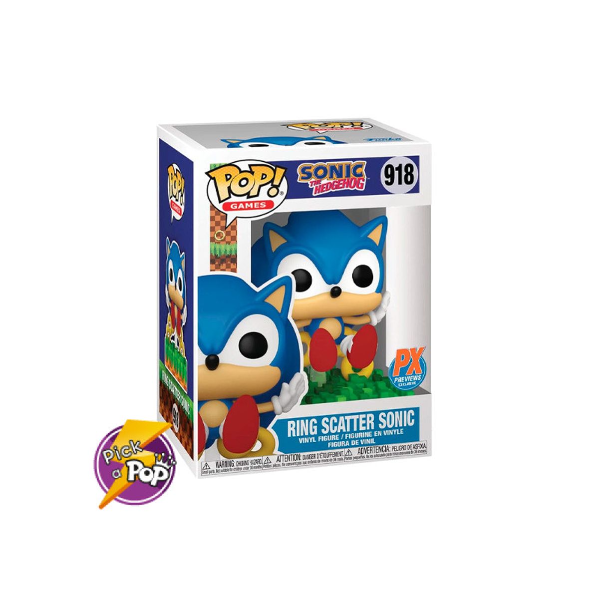 FUNKO - RING SCATTER SONIC FUNKO POP EXCLUSIVO 918