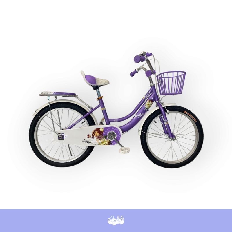 GENERICO - Bicicleta aro 20 para niña Princesa Violeta