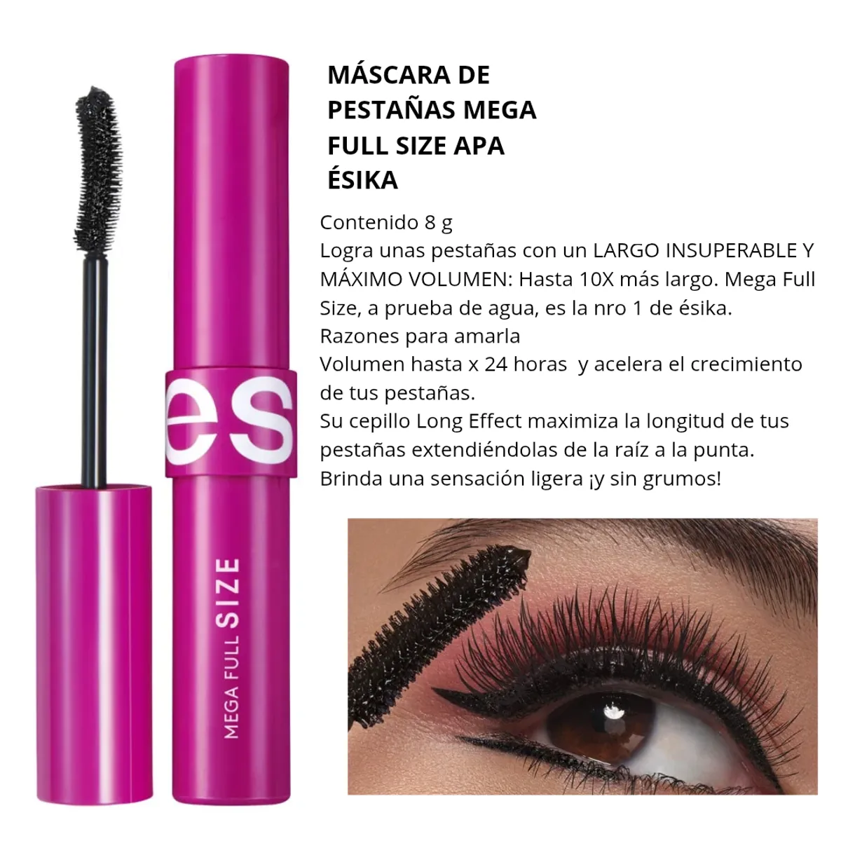 ESIKA - Set x 2 Rímel Máscara pestañas Mega full Size ésika apa negro