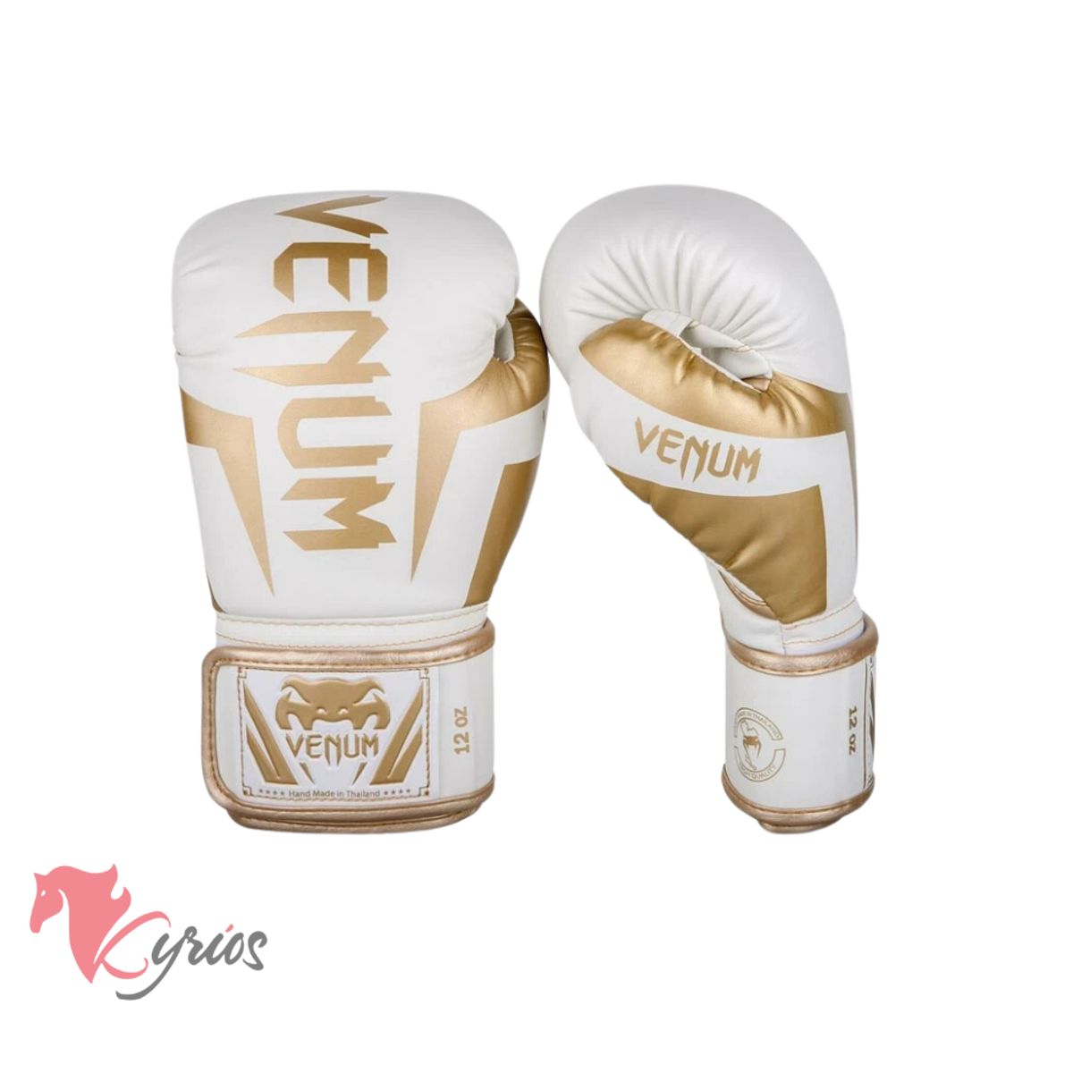 VENUM - Guantes De Box Venum 12onzBlanco Con Dorado