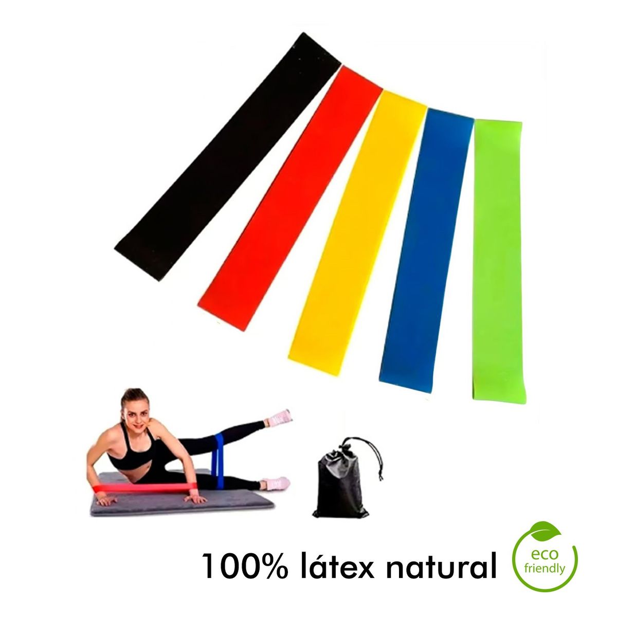 GENERICO - Ligas bandas elásticas de resistencia x 5