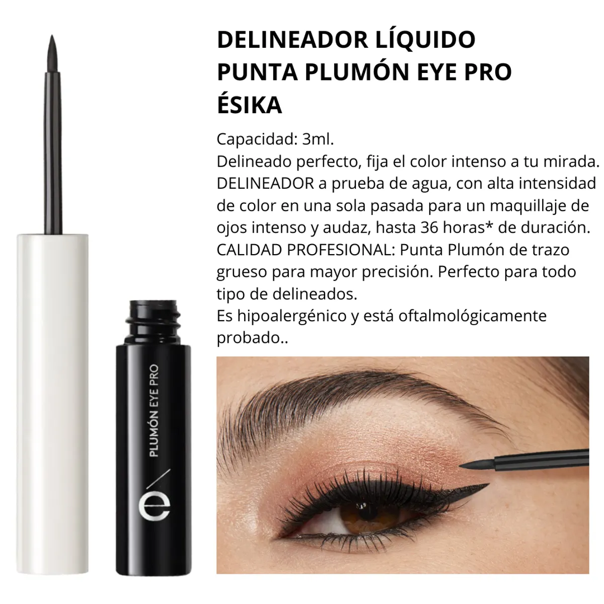 ESIKA - Pack x 2 DELINEADOR LÍQUIDO PLUMÓN ésika negro APA