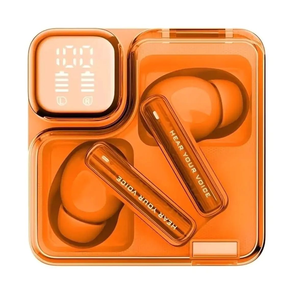 QCY - QCY - Audífonos inalámbricos MeloBuds Neo T31 BT 5.3 ENC 24Hrs Naranja