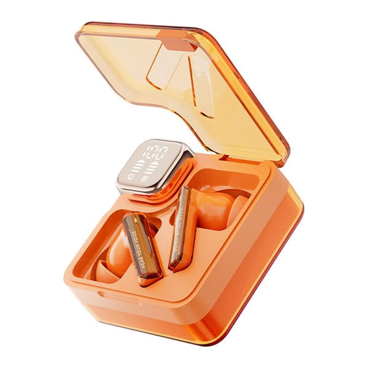 QCY - QCY - Audífonos inalámbricos MeloBuds Neo T31 BT 5.3 ENC 24Hrs Naranja