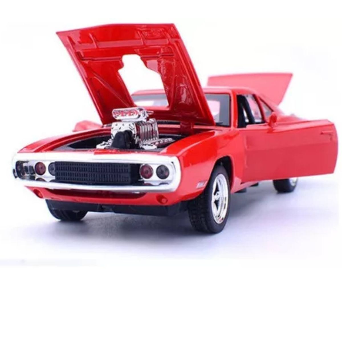 GENERICO - Auto Clasico Dodge Charger 1970 ROJO