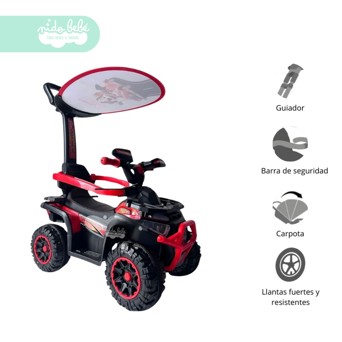 GENERICO - Carrito BUGGY de niño Modelo Bool Red