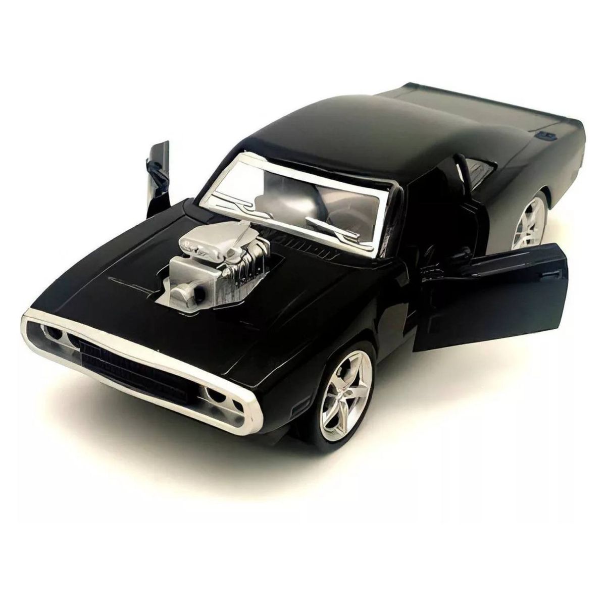 GENERICO - Auto Clasico Dodge Charger 1970 Negro