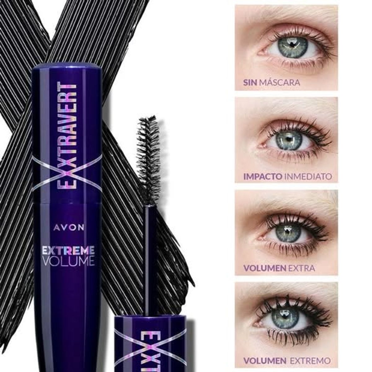AVON - Mascara Extravagant a prueba de agua para pestañas AVON