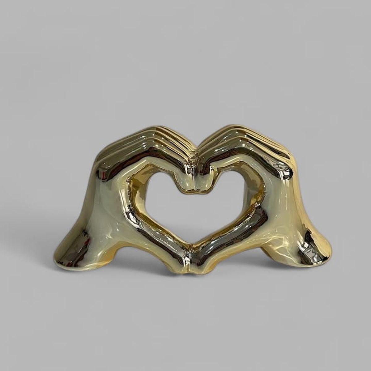 GENERICO - Escultura Corazones Unidos 19x6x9 cm