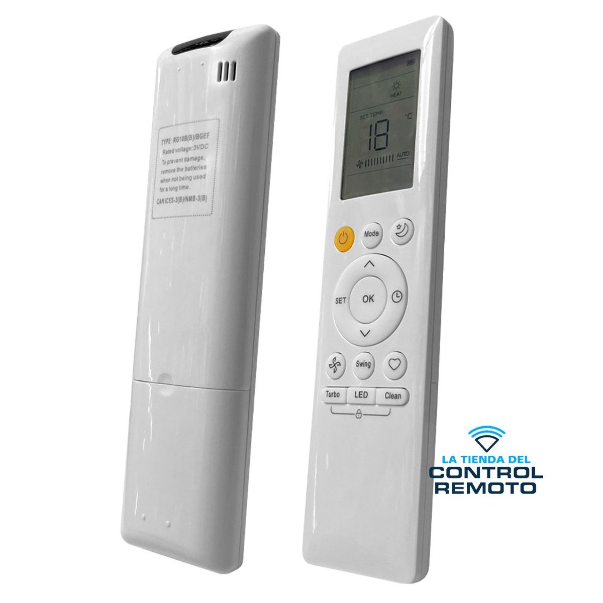 GENERICO - Control Remoto RG10B Para Aire Acondicionado Midea
