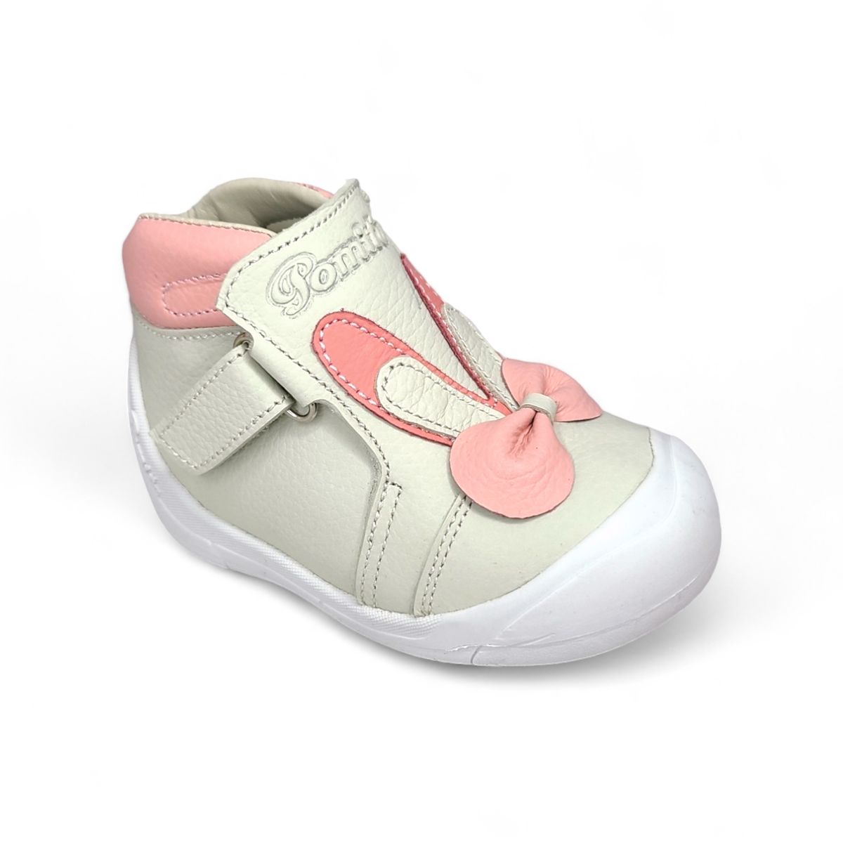 GENERICO - Botín conejo semi-ortopédico gateador Modelo Pibe Pega para niña bebé