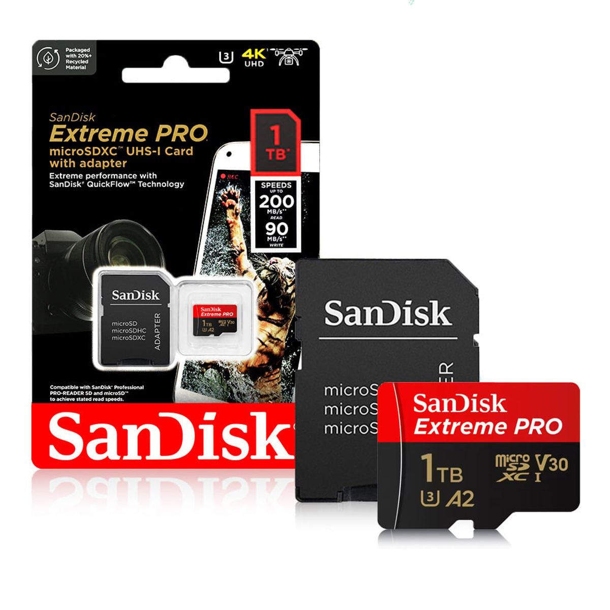 SANDISK - Tarjeta memoria micro sd sandisk extreme pro 1 tb 200 mb/s