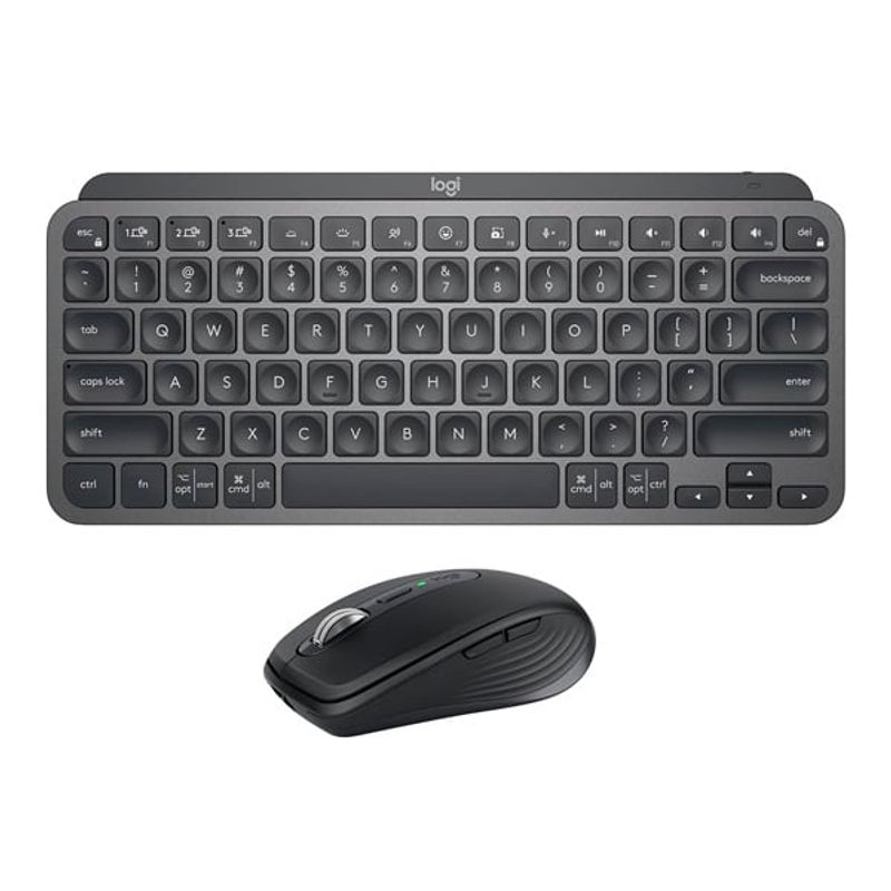 LOGITECH - Teclado Bluetooth MX Keys Mini y Mouse Anywhere 3S Grafito