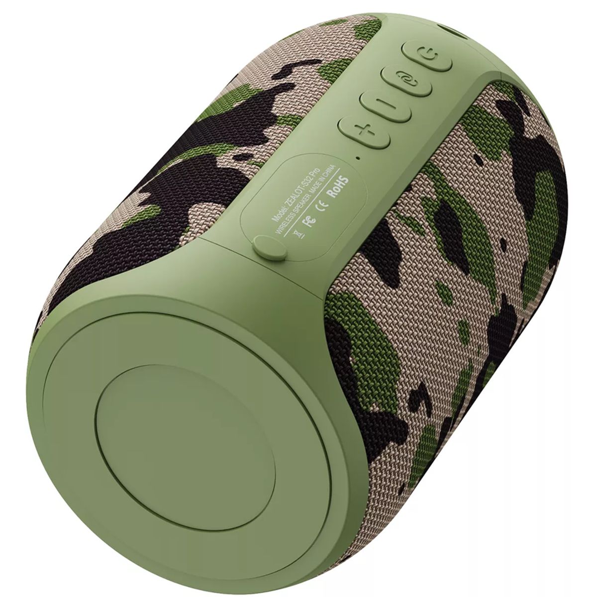 ZEALOT - Parlante Inalámbrico Zealot S32 Pro Resistente al agua 15W Camuflaje