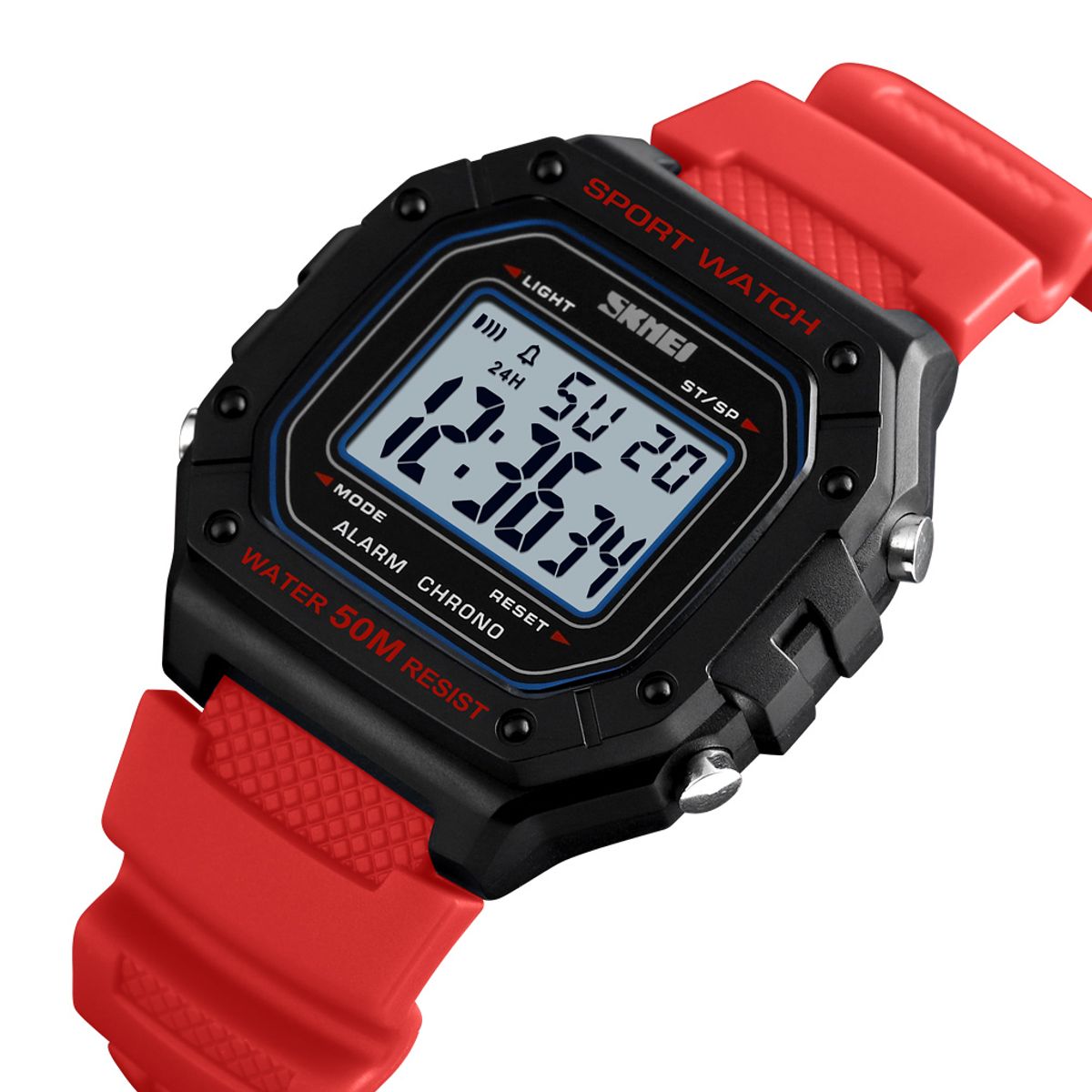SKMEI - Reloj Skmei 1496 Rojo Correa Silicona