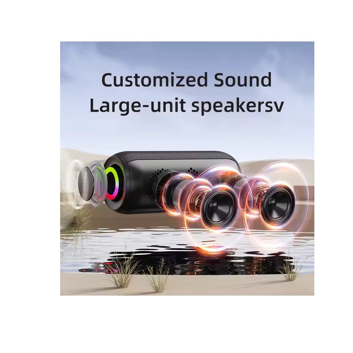 ZEALOT - Parlante Zealot S32 Max Resistente al Agua 20W Camuflaje