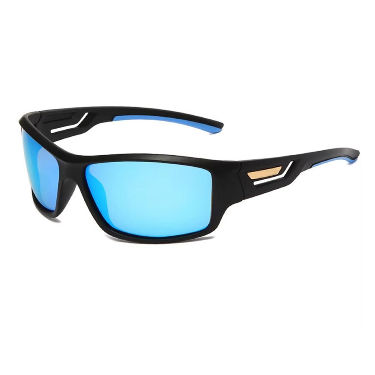 GENERICO - LENTES HOMBRE DE SOL POLARIZADOS UV400 NEGRO CELESTE M2