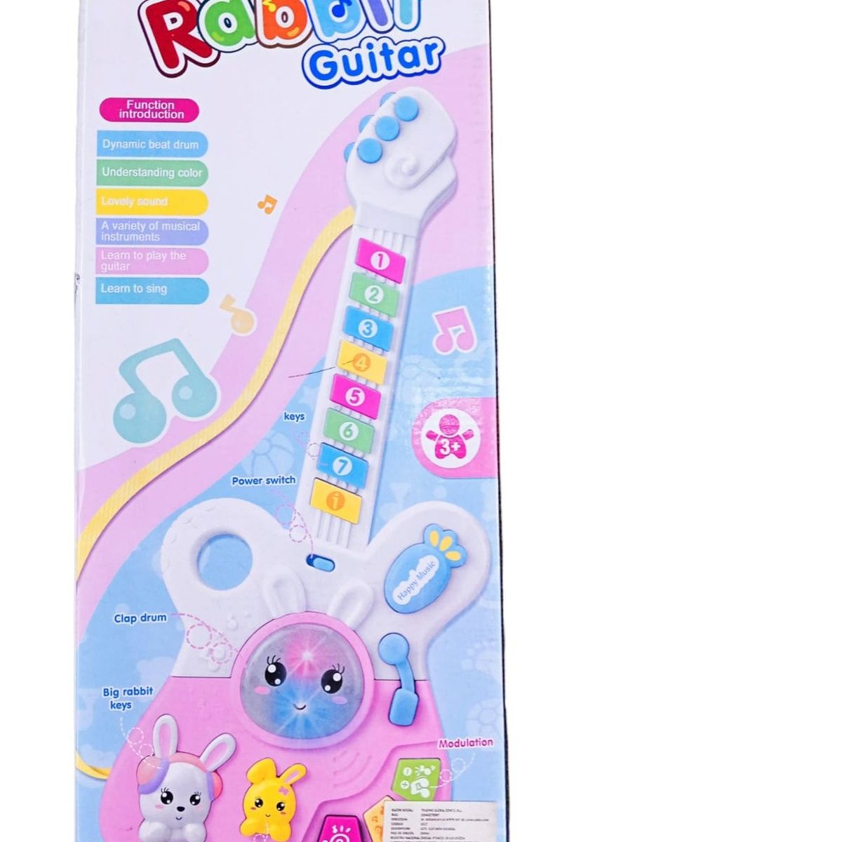 GENERICO - GUITARRA CONEJITO MUSICAL A PILAS