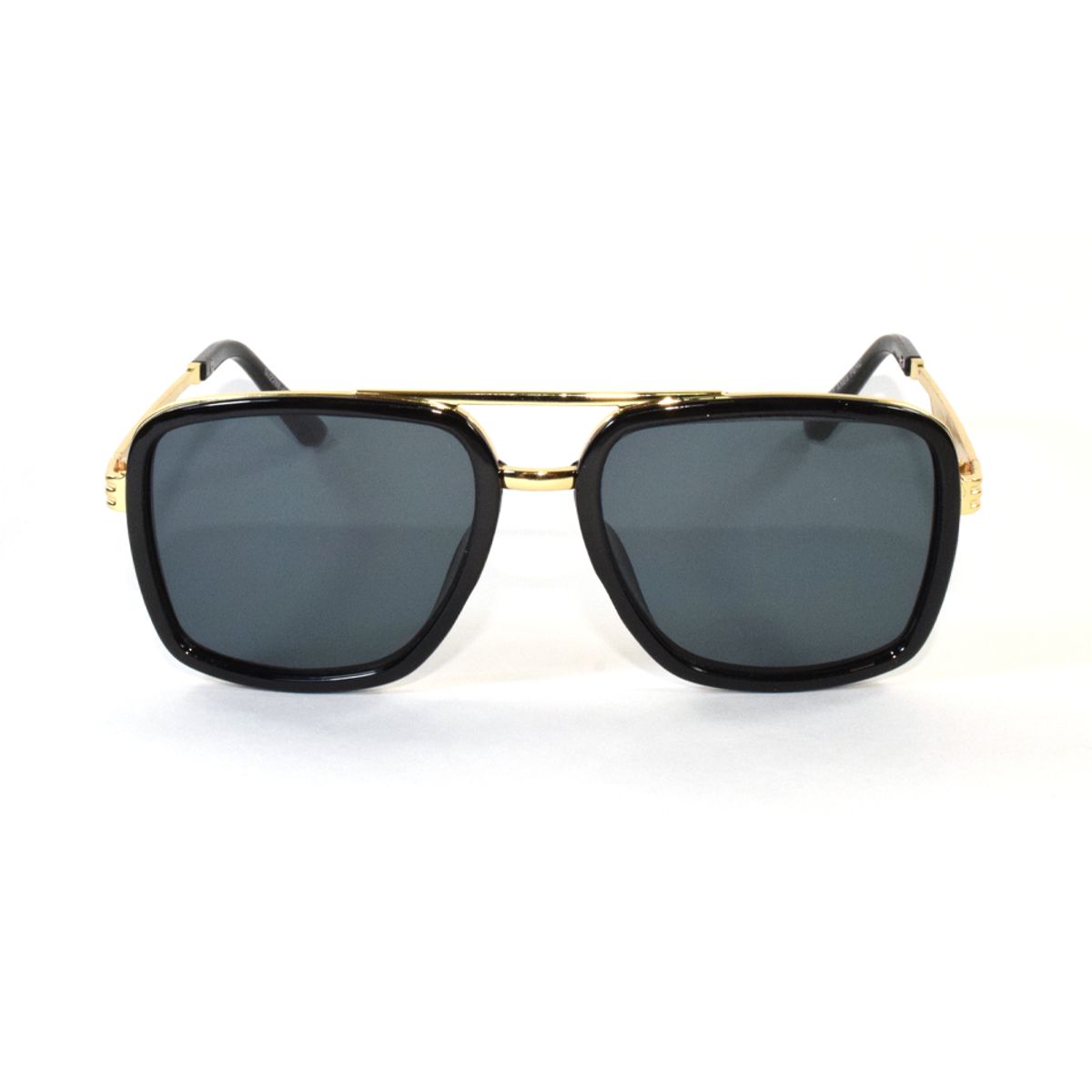 GENERICO - Lentes de sol hombre estilo deportivo uv400 - Negro dorado