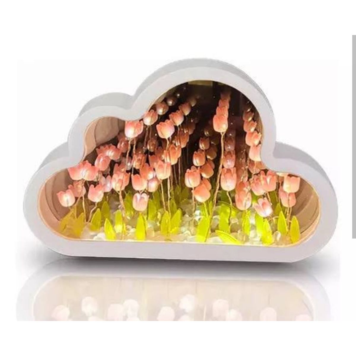 GENERICO - lampara de tulipanes infinito nube regalo san valentin para armar
