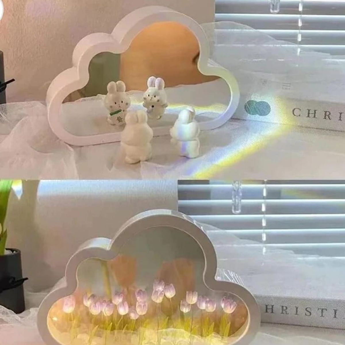 GENERICO - lampara de tulipanes infinito nube regalo san valentin para armar