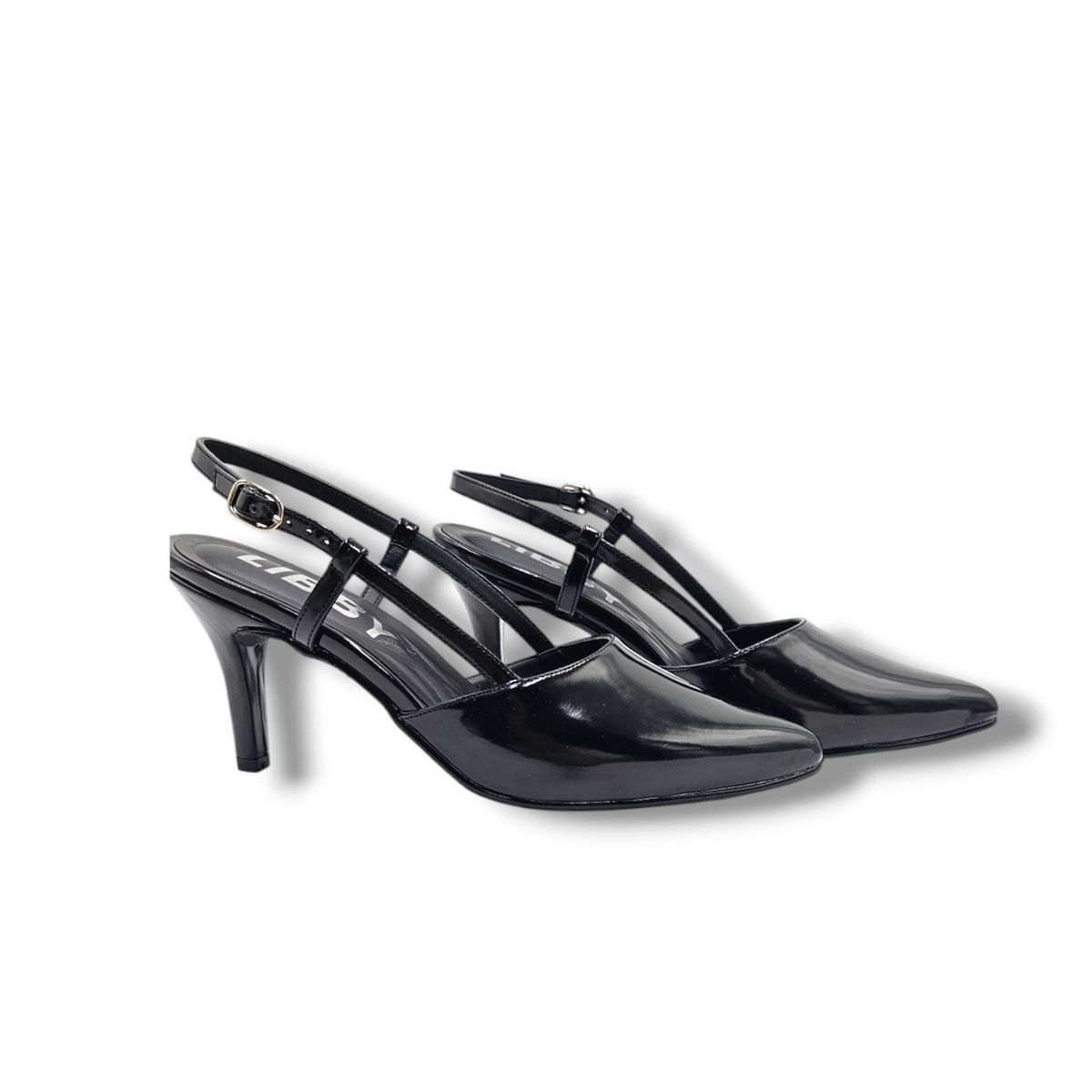 LB LIBBY CALZADOS Y ACCESORIOS - ZAPATOS CASUALES MUJER SLINGBACK NEGRO - DESTALONADO