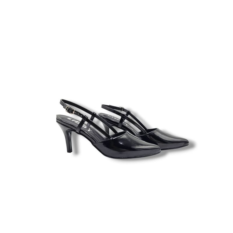 LB LIBBY CALZADOS Y ACCESORIOS - ZAPATOS CASUALES MUJER SLINGBACK NEGRO - DESTALONADO
