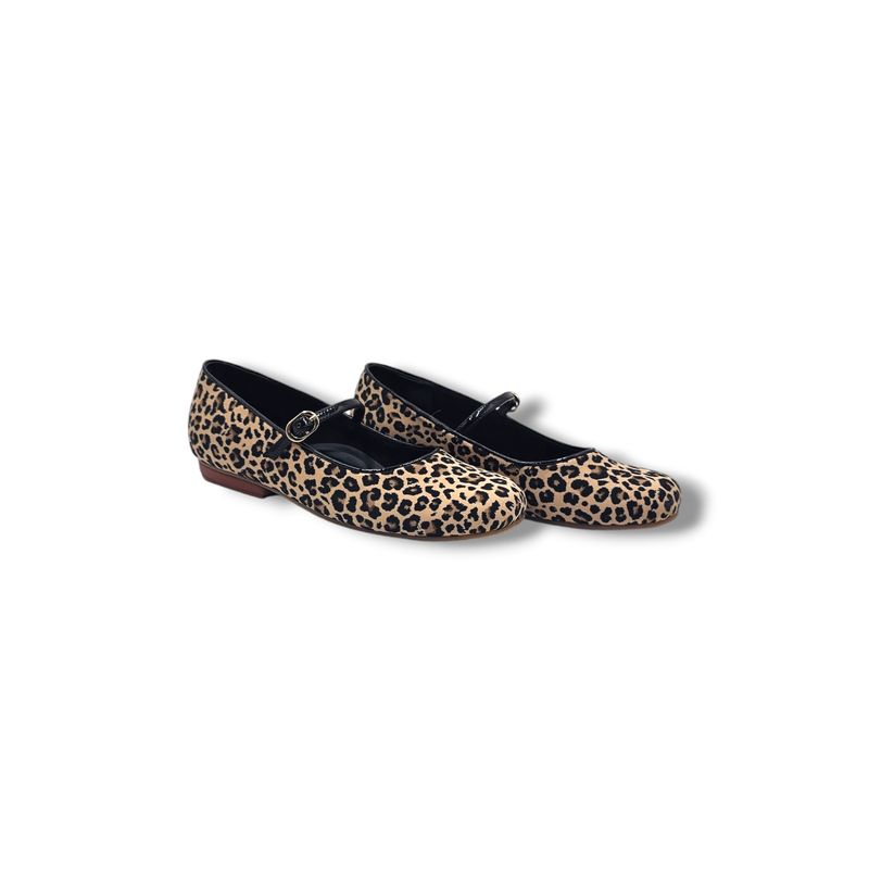 LB LIBBY CALZADOS Y ACCESORIOS - ZAPATOS CASUALES  MARY JANE ANIMAL PRINT