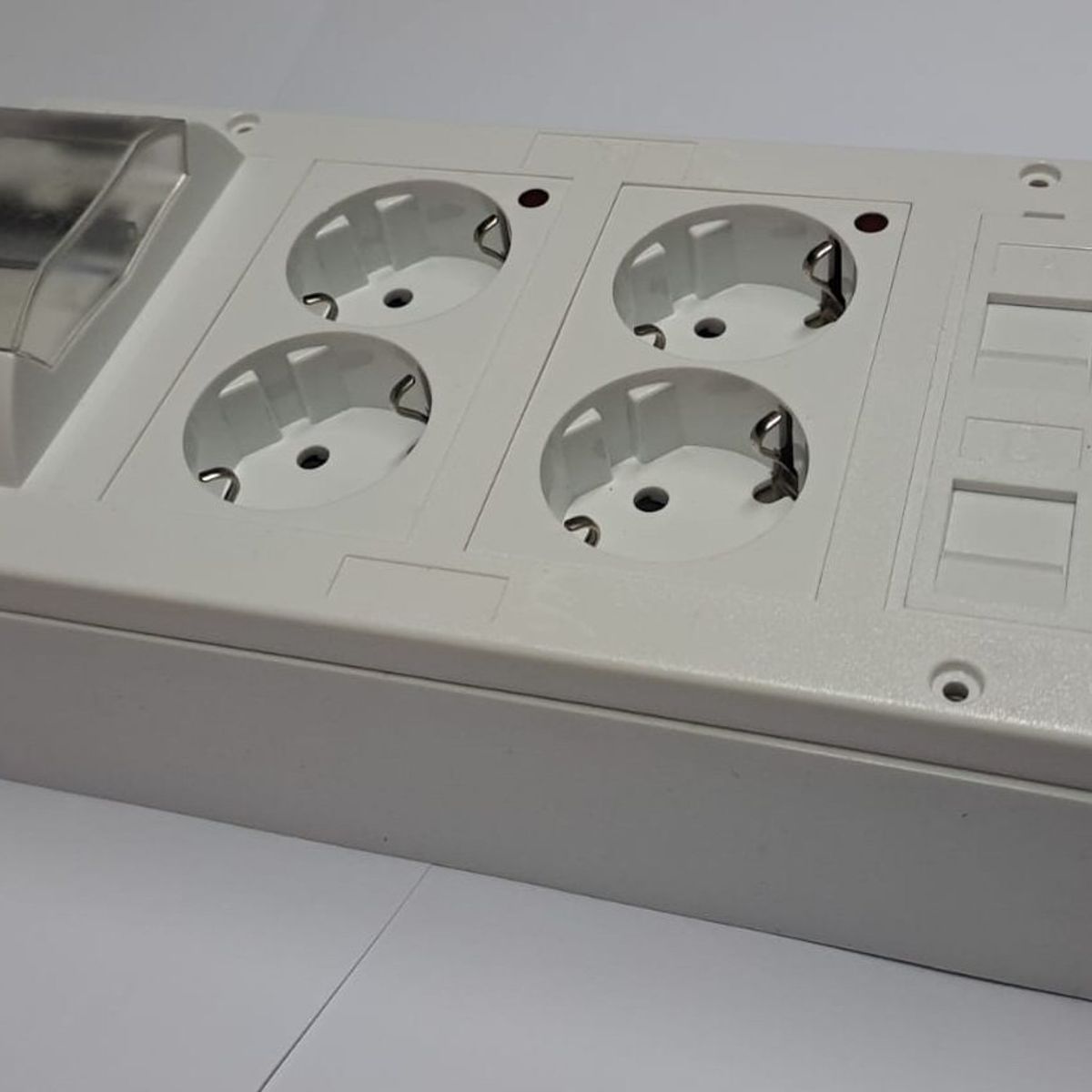 ELECTRIC LIFE - Kit Caja CS Standard 4 Módulos con Enchufes y Placa RJ45