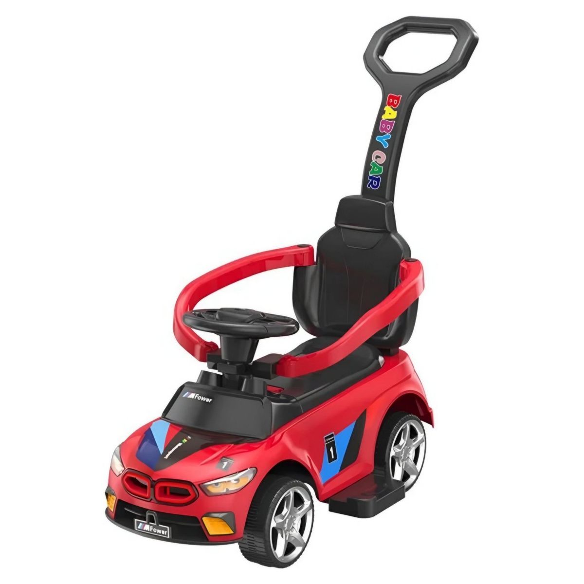 GENERICO - Carro de juguete arrastre con guiador musical y luces led RJ