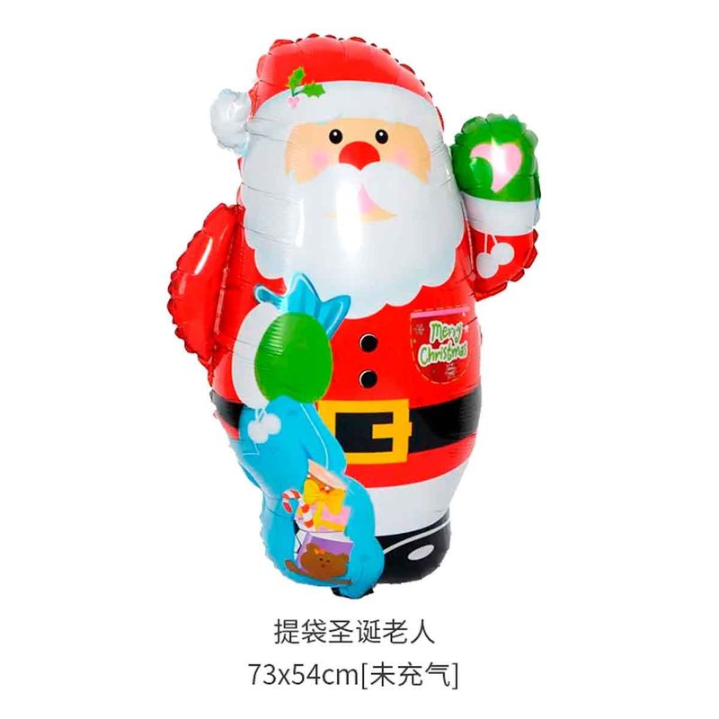 GENERICO - Globos Papa Noel Navidad Kit de 5 unds