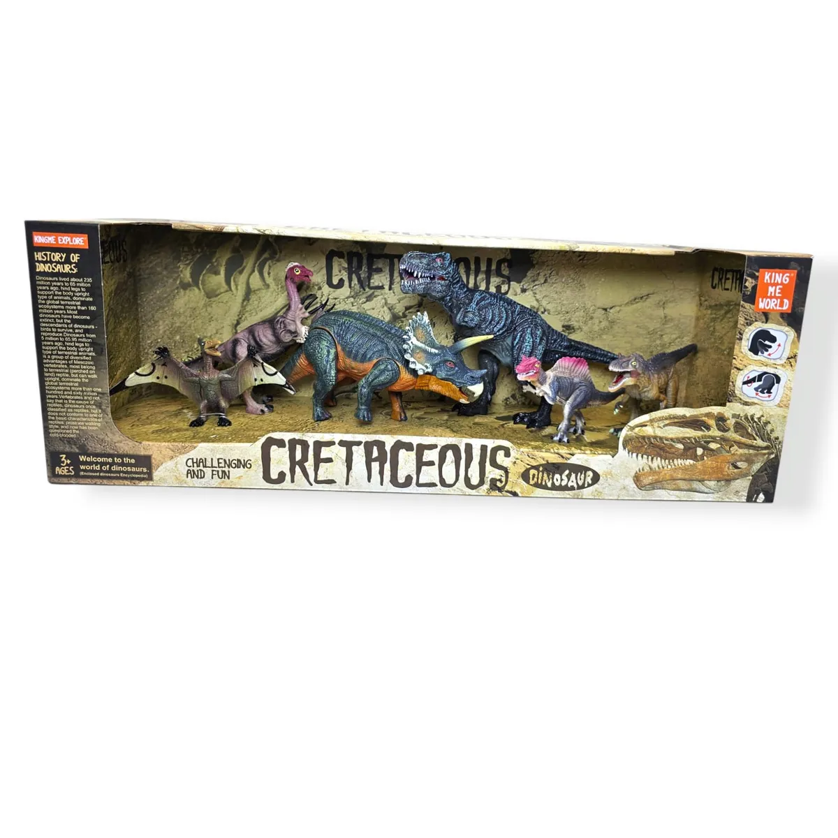 GENERICO - SET DE 6 DINOSAURIOS ARTICULABLES T-REX